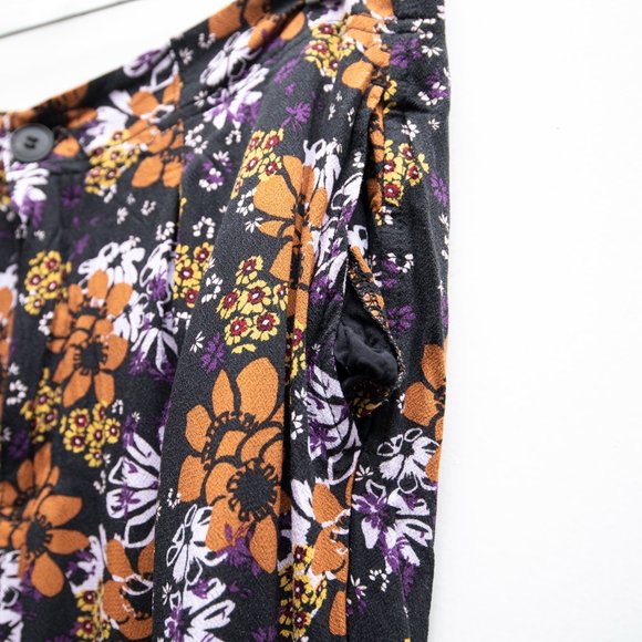 Free People Floral Flare High Waisted Pants - Picture 4 of 6